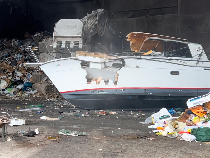 Boat Brought for Sanitation